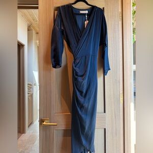 Stunning Navy wrap Dress